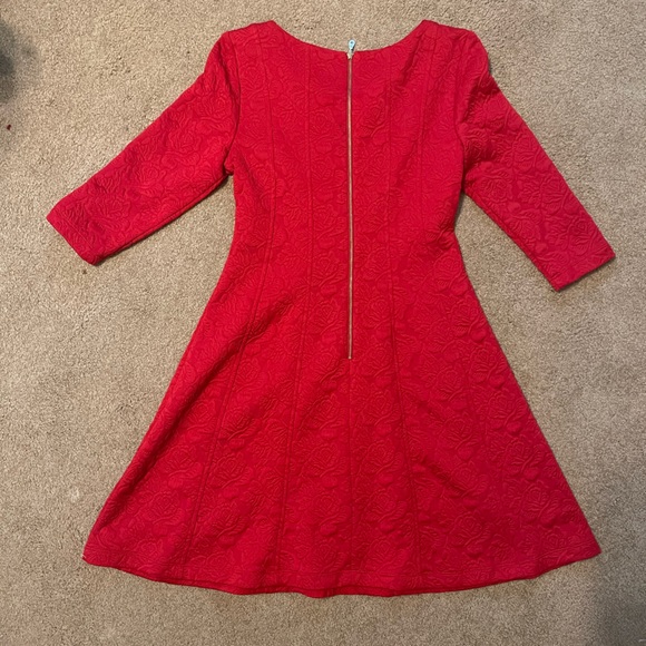 Red Dress with Rose Design 🥀 - Picture 4 of 5